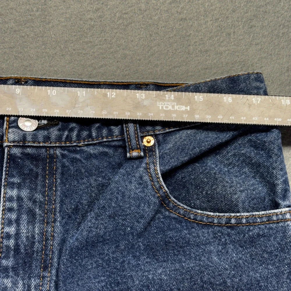 Levis 517 Bootcut Jeans Mens 35x32 Dark Wash Blue Cotton Denim Pants